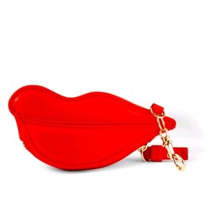 DVF for Target Diane Von Furstenberg RED LIPS COIN POUCH purse Accessory Viral